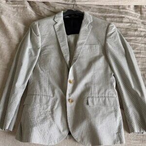 J. Crew Blue Striped Men's Blazer